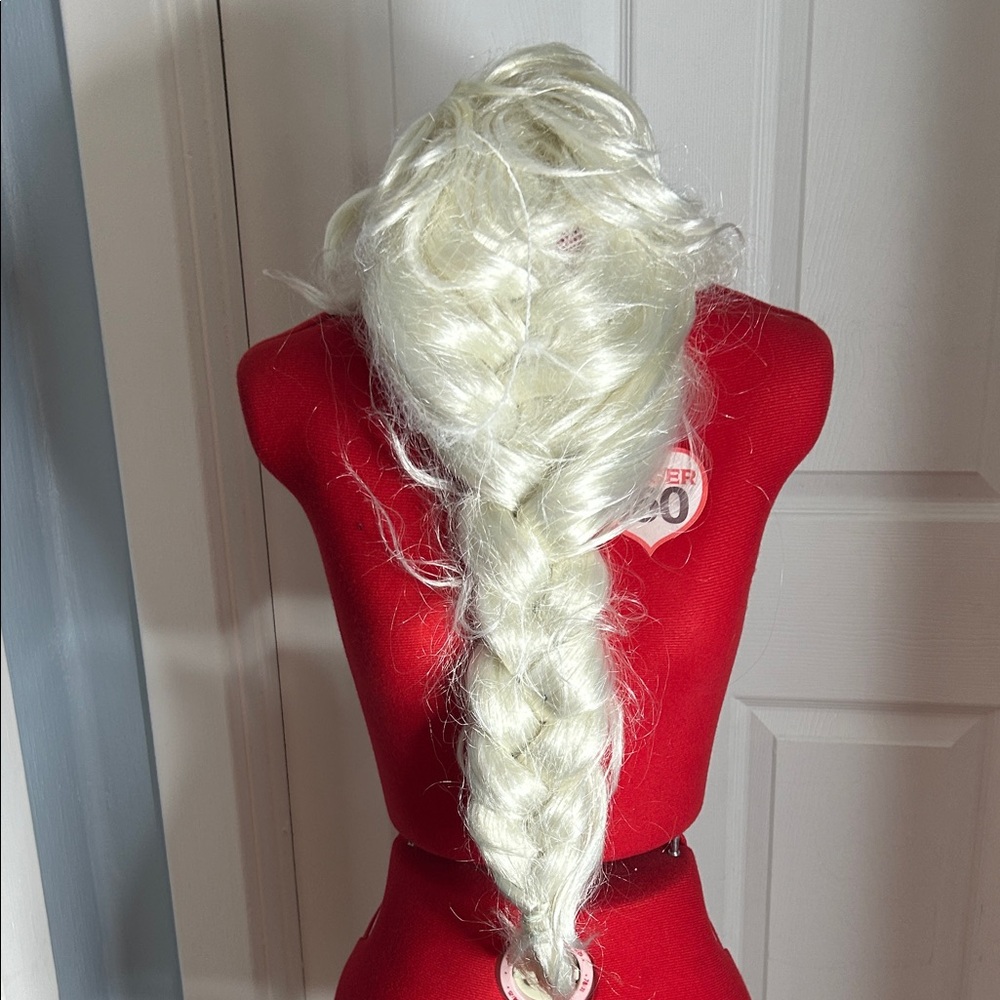 Disney Blonde Braid Wig Frozen Elsa Kid’s